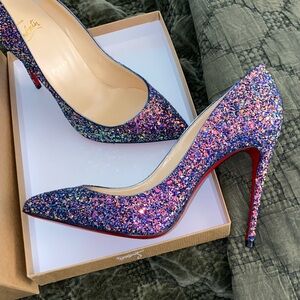 Sparkling Christian Louboutin 100 pigalle follies